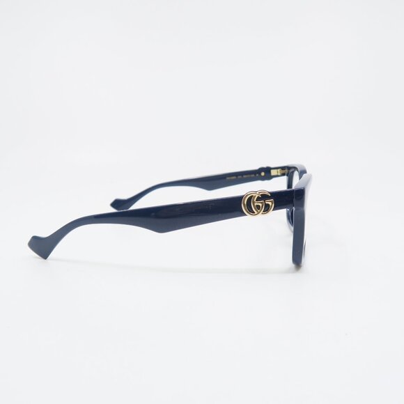 Gucci GG1536O 011 53mm Blue & Gold Logo, New Square, Women's Eyeglasses. - Picture 7 of 10